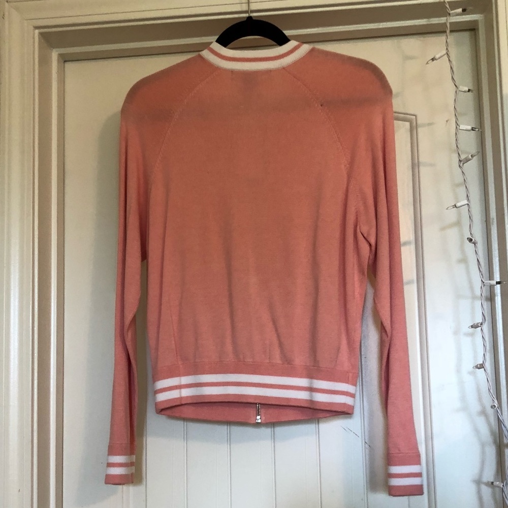 Grace Elements Pink W/ White Stripes Jacket - Picture 2 of 4